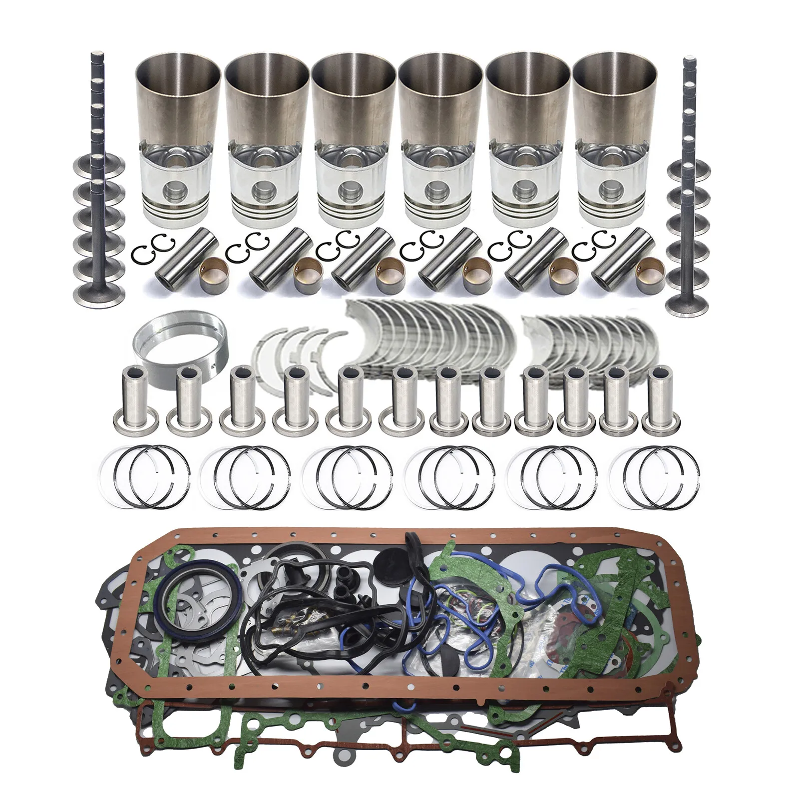 

Engine Overhaul Rebuild Kit For Isuzu 6BG1 6BG1T Hitachi ZX200-1 SH200-2 W Valve
