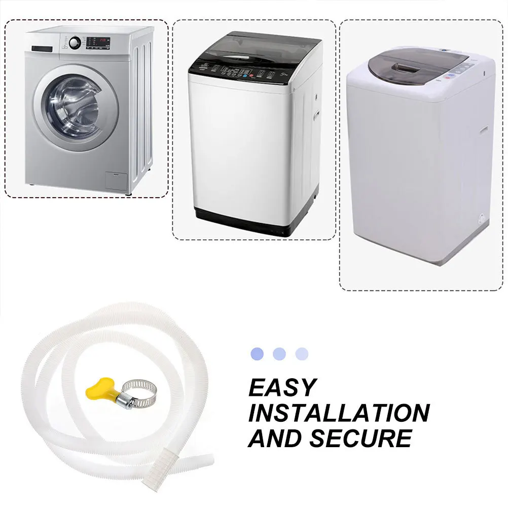 

Air Conditioner Drain Hose Replacement Flexible Tubing with Clamps for Clean Water Drainage Universal Drain Hose Kit
