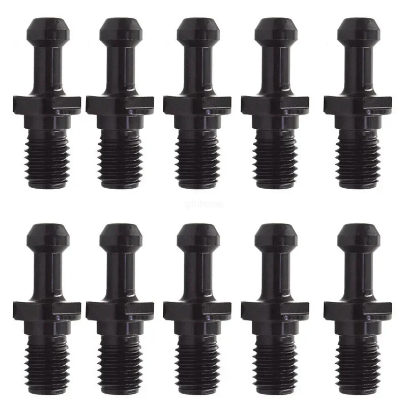 10-Pack CAT40-45 Degrees NC Pull Nail 10pcs-cat40 Shank Pull Nails Suitable for Hass Machine Tools