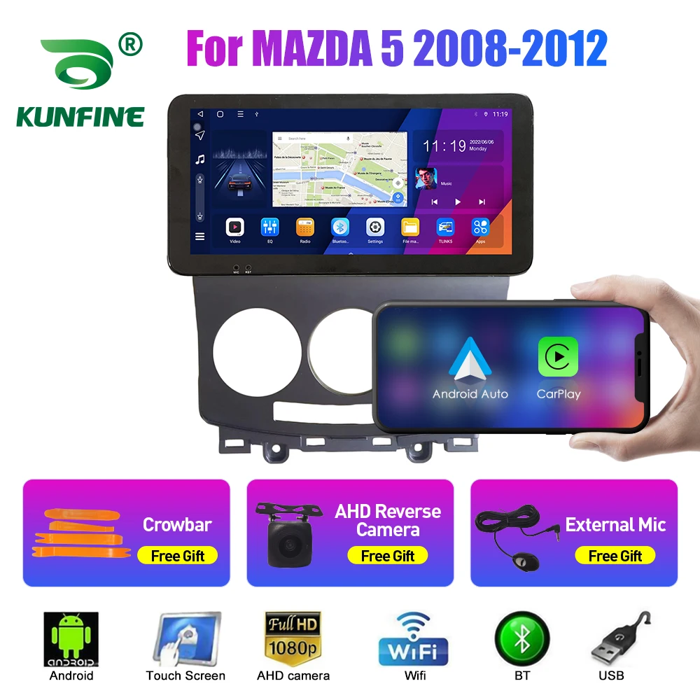 

10.33 Inch Car Radio For MAZDA 5 2008-2012 2Din Android Octa Core Car Stereo DVD GPS Navigation Player QLED Screen Carplay