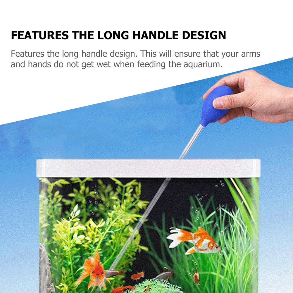 

Manual Siphon Pump For Fish Tank Acrylic Aquarium Cleaning Tool Long Handle Gravel Vacuum Water Changing Tool Portable