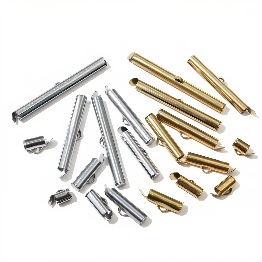 Crimp Bead Tube - 20 шт. Обжимные торцевые заглушки ползунок