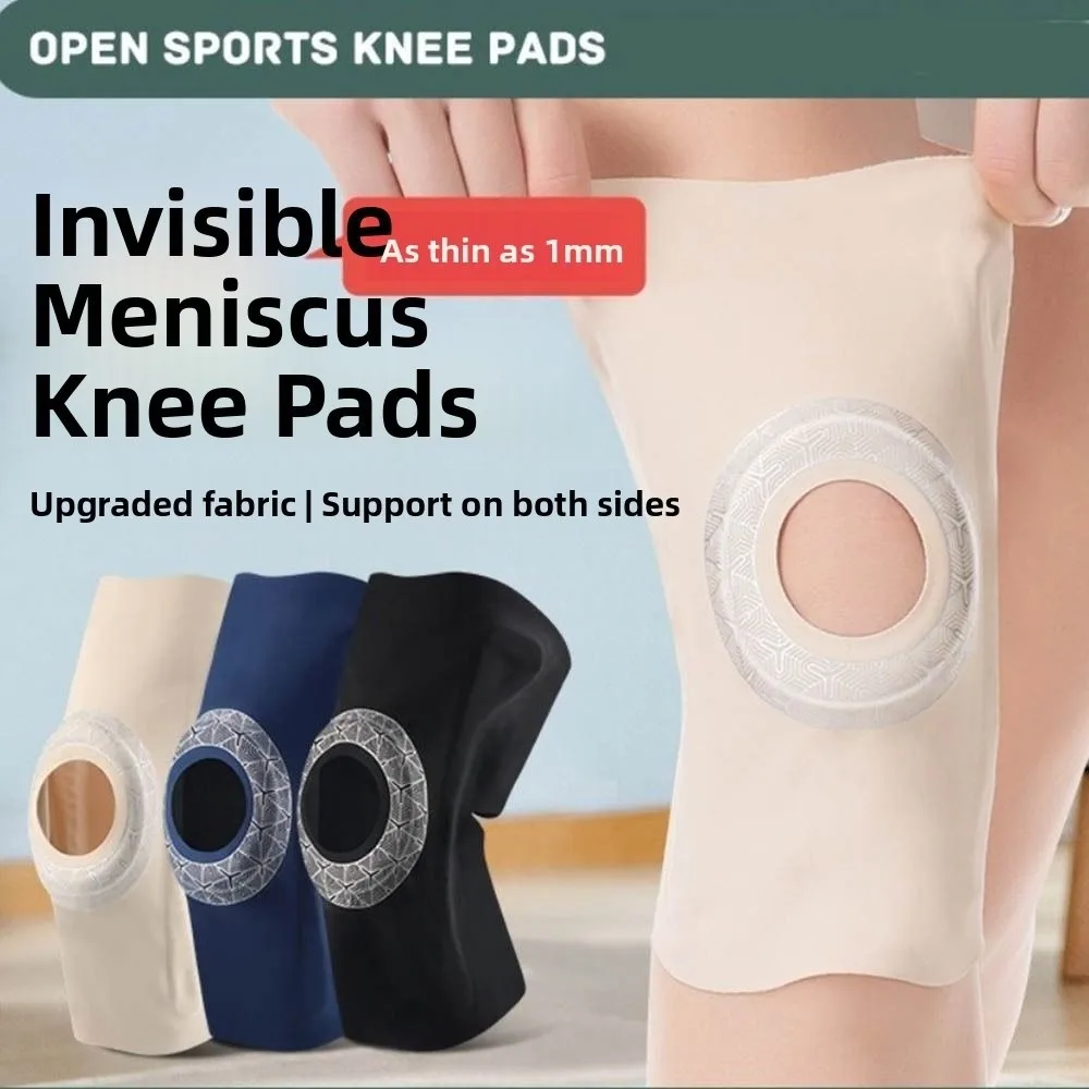 

Pressurized Elastic Sports Knee Pad Thin Design Adjustable Knee Support Shock- absorption Joints Protector