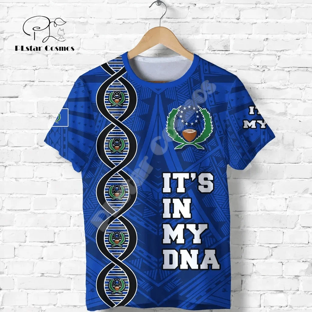 Polynesia Culture Island Country Pohnpei Tribal Colorful Turtle Tattoo Retro 3DPrint Summer Harajuku Short Sleeves T-Shirts XA2