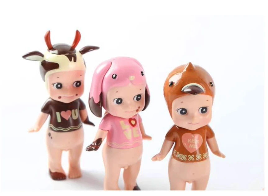 6pcs/ a lot  Animal Angel Series Angel Baby Dolls Mini FigureToys