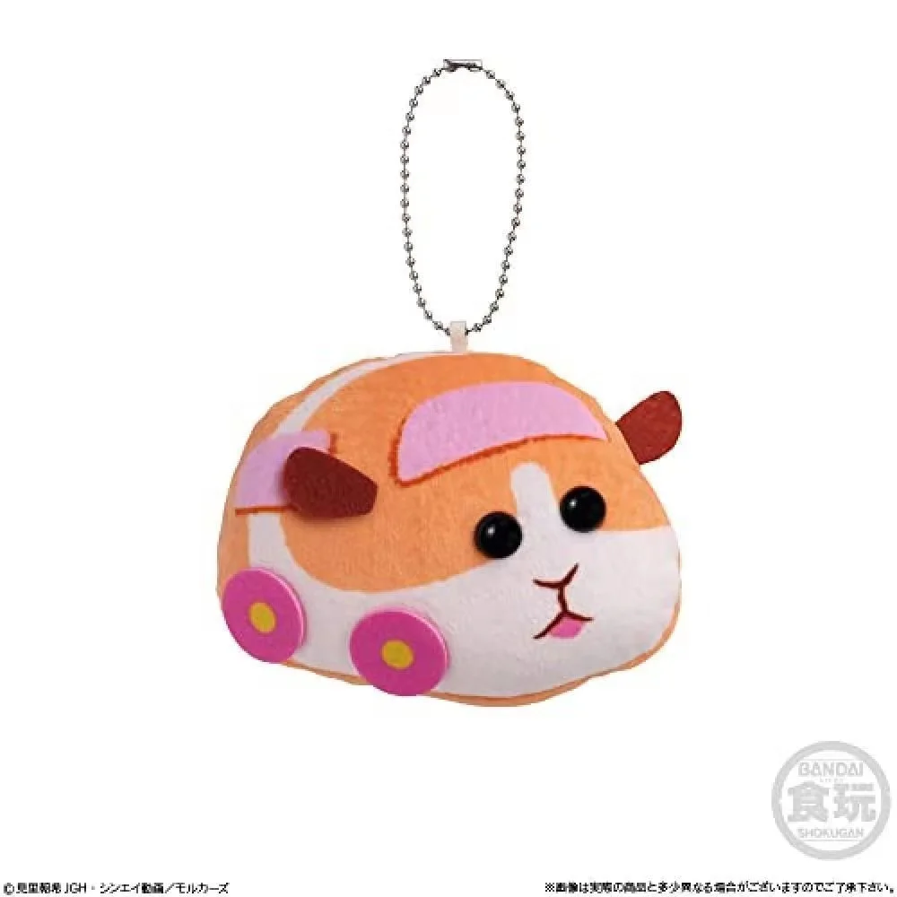 Bandai Genuine Scale Model Guinea Pig Car Cute Model Cartoon Peripheral Character Plush Pendant  Action Figure Toys