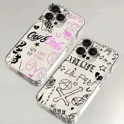 Rapper Lil Peep Hell Boy Phone Case For iPhone 16 15 14 13 12 11 Mini Pro Max X XR XSMax 7 8 Plus SE20 Transparent Cover