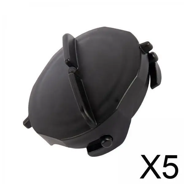 

RV Trailer Sewer Caps Removable Black Plastic Easy Install Leak Prevention Cover for Portable Holding Tank