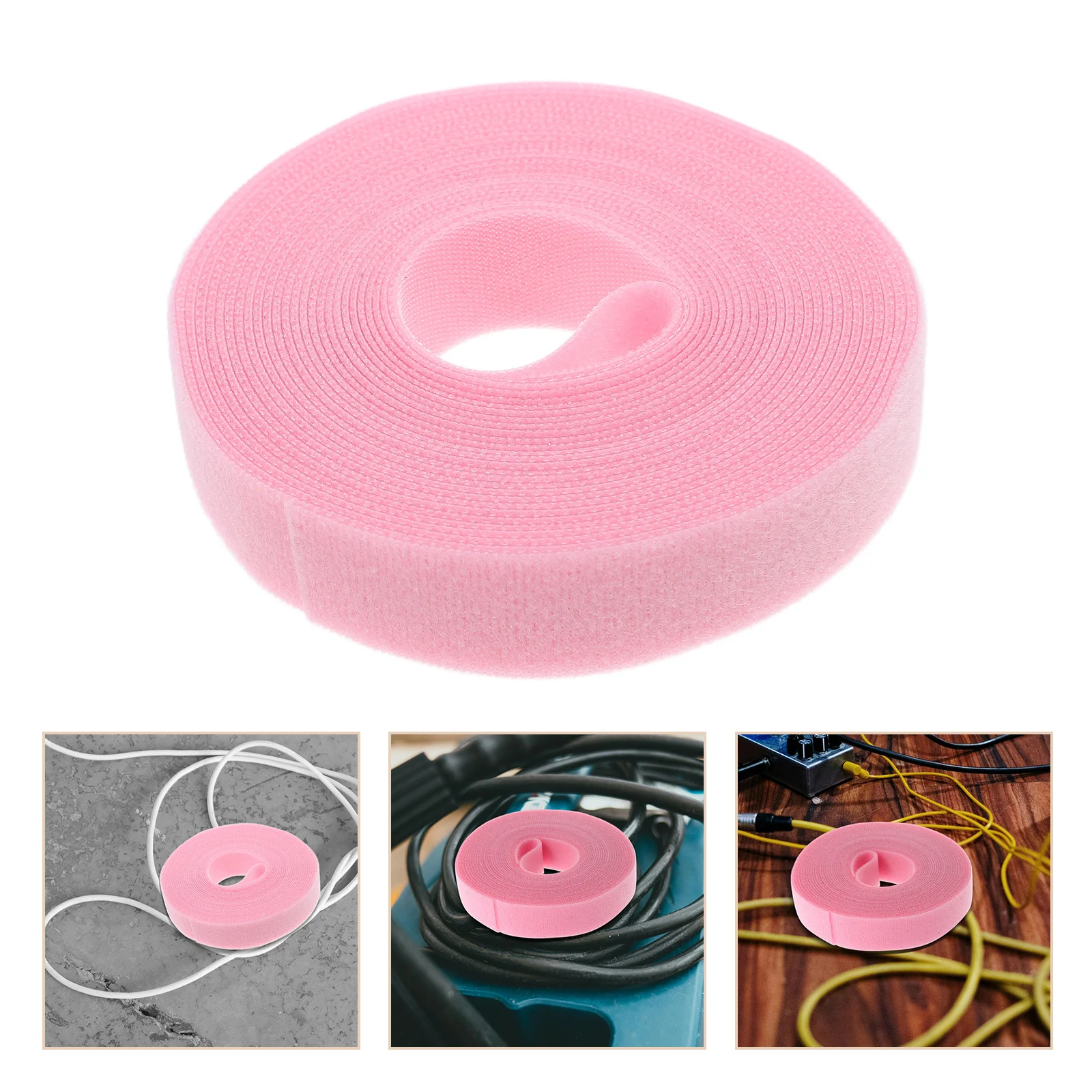 

1 Tape Cable Ties Reusable Wire Straps for Cord Management - Heavy Duty Hook Loop Fastening Band for Cable