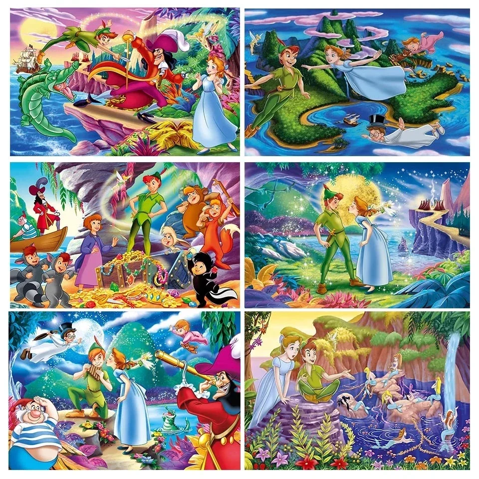 Disney Peter Pan Canvas painting cartoon fairy Posters Prints Wall Art Print Mural Home Decoration Accessories Living Room Decor