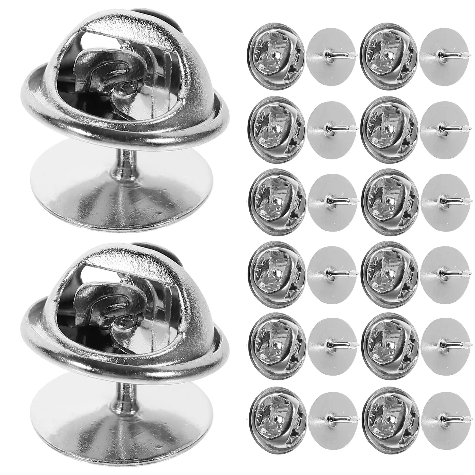 

50pcs Tie Tacks Blank Pins Copper Clutch Backs Butterfly Hat Cap Pin DIY Craft Lapel Jewelry Making Replacement Badges Name Tags