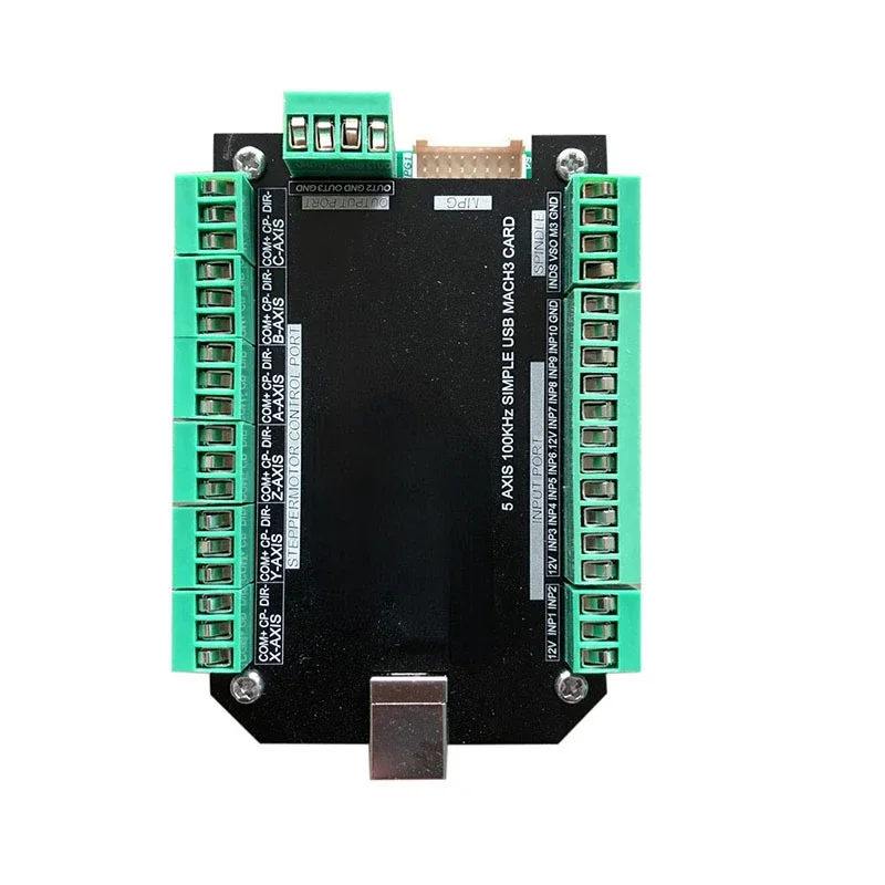 Nova placa econômica de interface USB Mach3, painel de controle de movimento de 6 eixos NVUM-SP