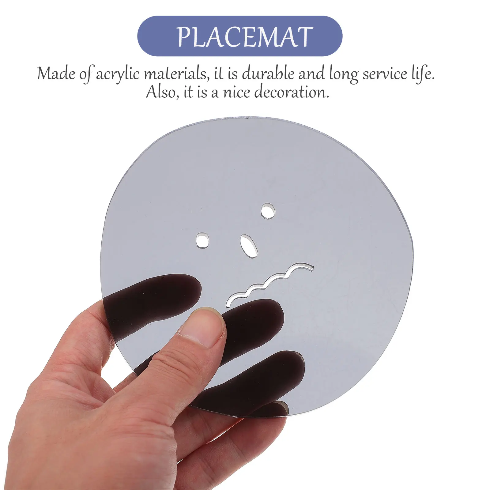 

Acrylic Coasters Decorative Heat Insulation Unique Design Photo Props Cup Mat Practical Table Pad Home Bar Accessories Dining
