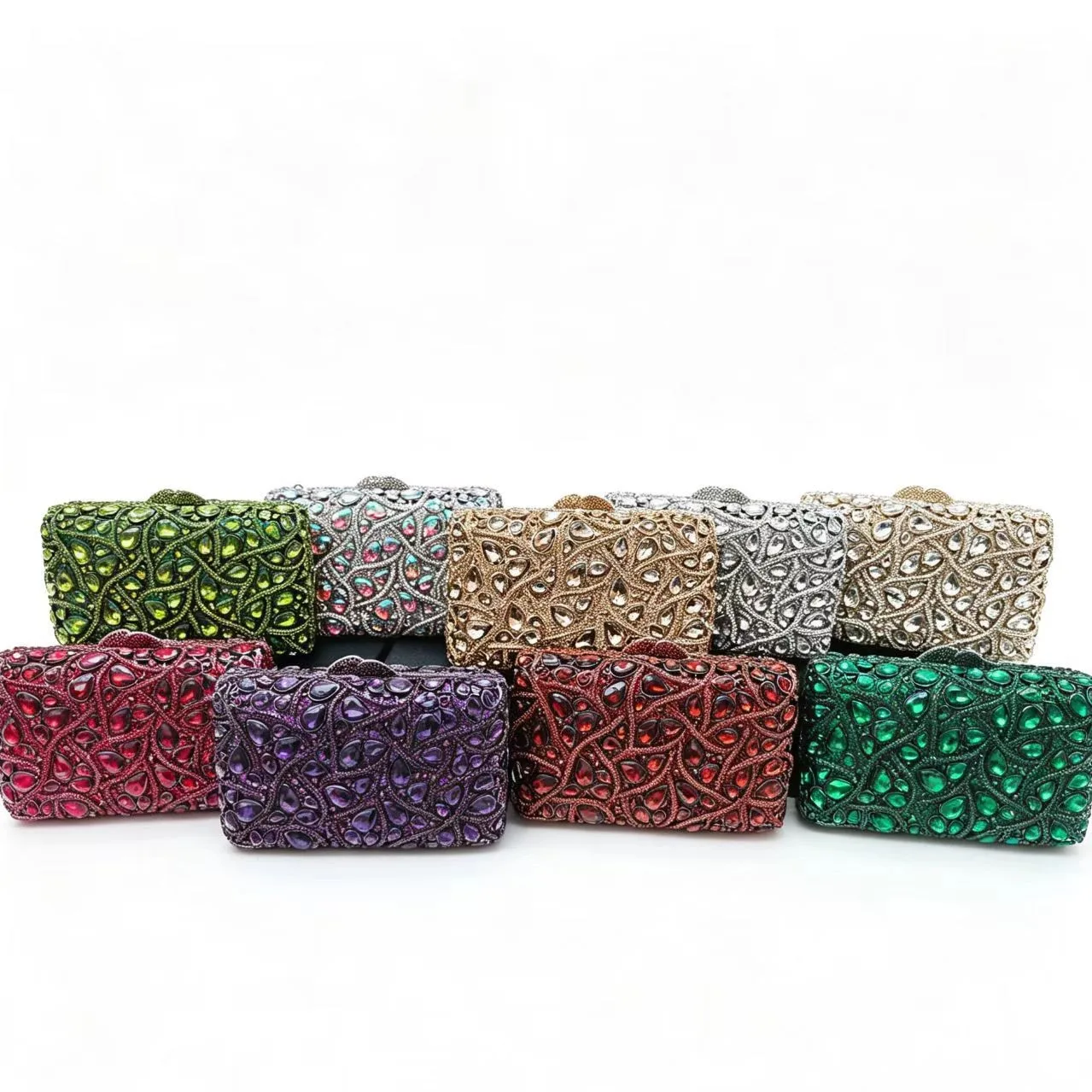 Evening bag Hardware diamond dinner bag Ladies clutch bag