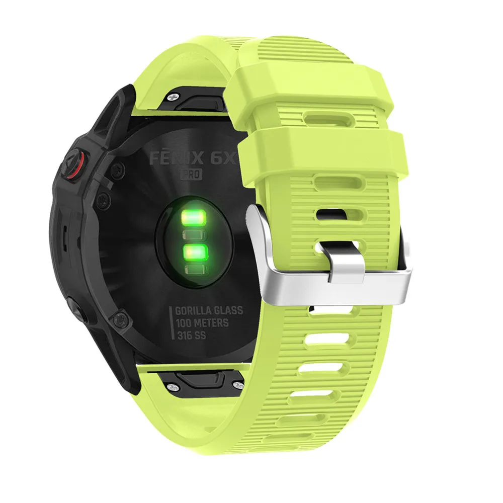 BEHUA QuickFit 26mm 22mm Silikonarmband für Garmin Fenix E 8 7X 7 6 6X/Epix Pro Gen 2 51mm 47mm/Tactix Uhrenarmband Zubehör – Detail 9