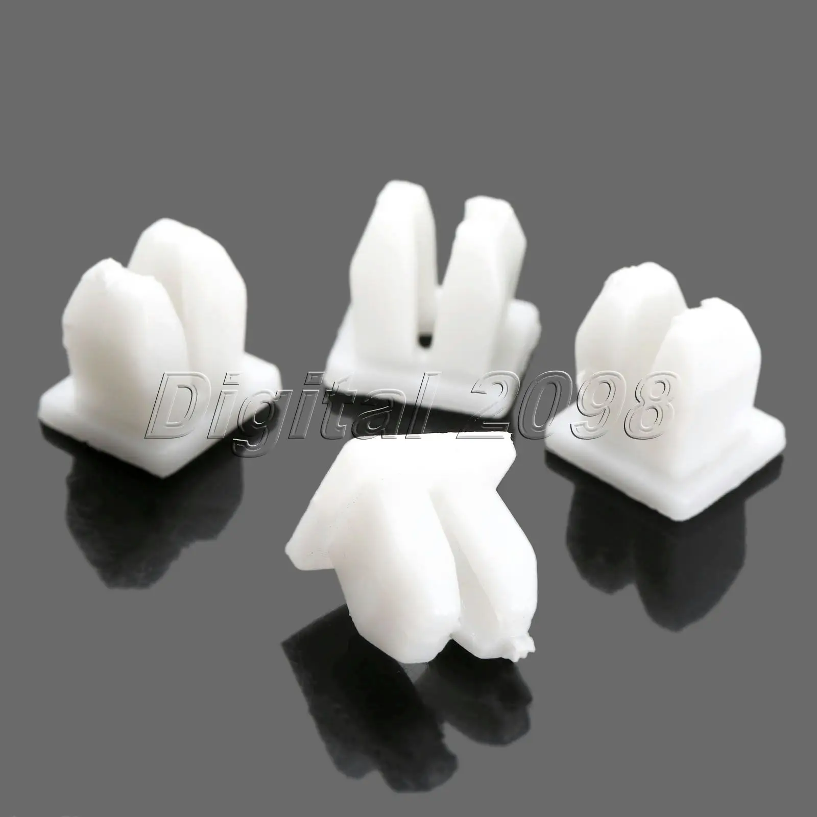 Yetaha 50Pcs 5mm Hole Auto Fastener White Car Plastic Push Rivet Fender Clips Universal Fender Bumper Door Side Skirt Retainer