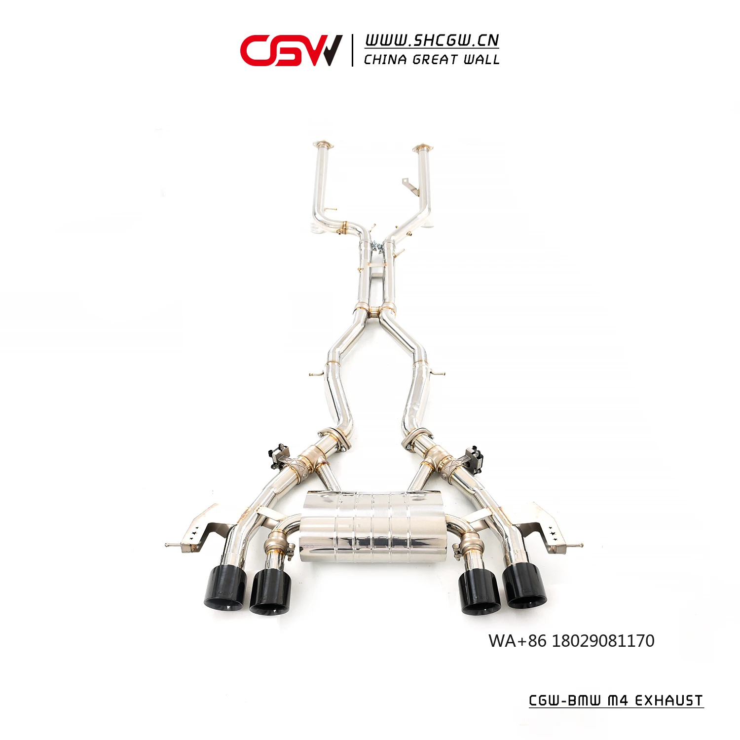 CGW  Titanium Glossy Surface  Catback Exhaust for  F80 F82 F83 M3 M4