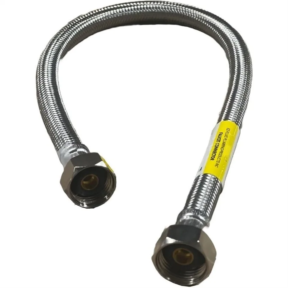 

20" Stainless Steel Braided Water Supply Line with 1/2" FIP x 1/2" FIP for Kitchen and Bathroom Faucet