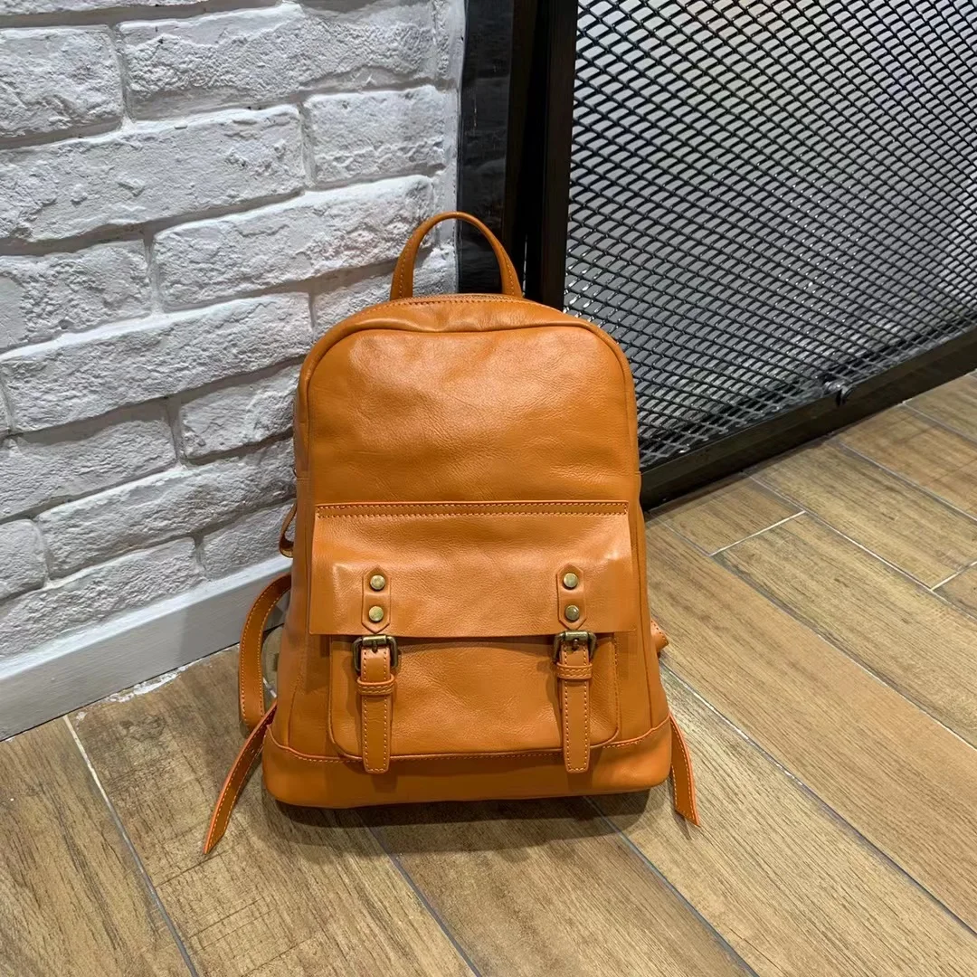 

Genuine Leather Bags First Layer Leather Backpacks Fashion Large Capacity Backpacks Women's Bags, Travel Bags