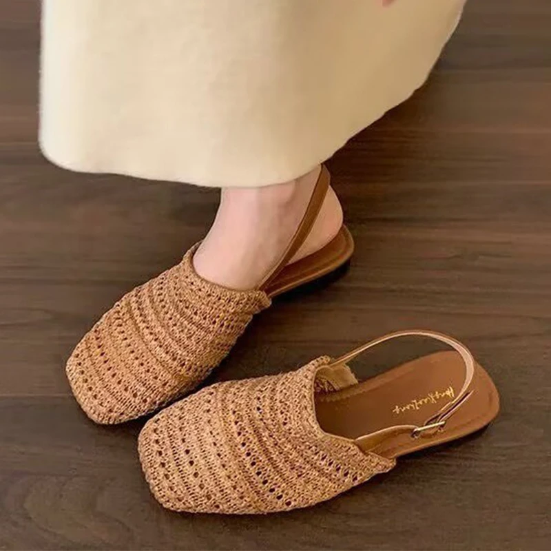 

Женские сетчатые сандалии-шлепанцы 2026: летние дизайнерские повседневные туфли с ремешком на пятке, удобные шлепанцы-слайды для женщин