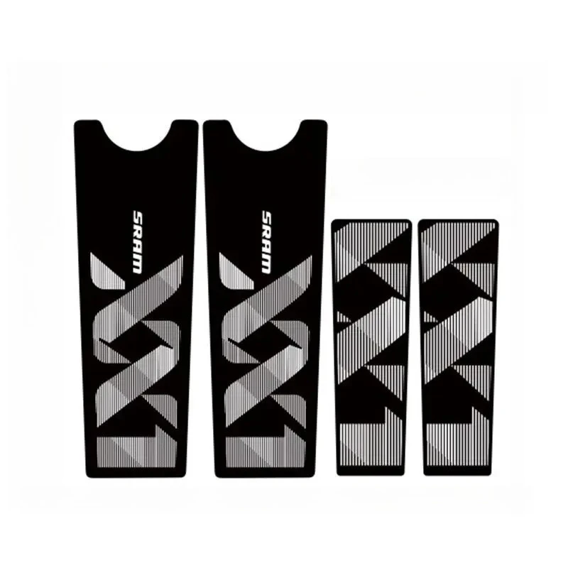 4-teiliges SRAM XX1 Buntes Aufkleber-Set, stilvolle Vinyl-Aufkleber für Fahrradkurbelgarnituren, Laptops, Skateboards, Wasserflaschen – Detail 6
