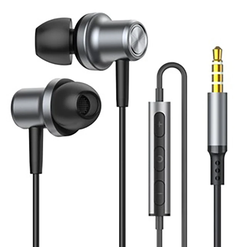 1pc Heavy Bass Wired In-Ear HIFI Earbuds With Microphone And In-Line Volume Control, High-Performance Sound Drivers