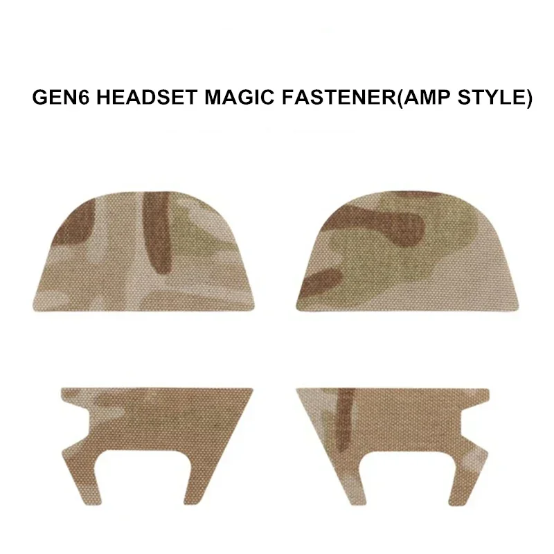 1pair GEN6 Tactical Headset Magic Fastener(AMP Style) ,Magic Patch for AMP Hunting Shooting Headphone Headset Magic Tape
