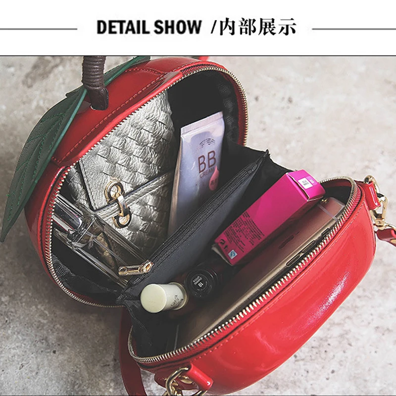 Women Fruit Cherry Bag Bolsa Feminina Handbag Luxury Designer Casual Messager Bags Fashion PU Leather Shoulder Bolsas Clutch Bag