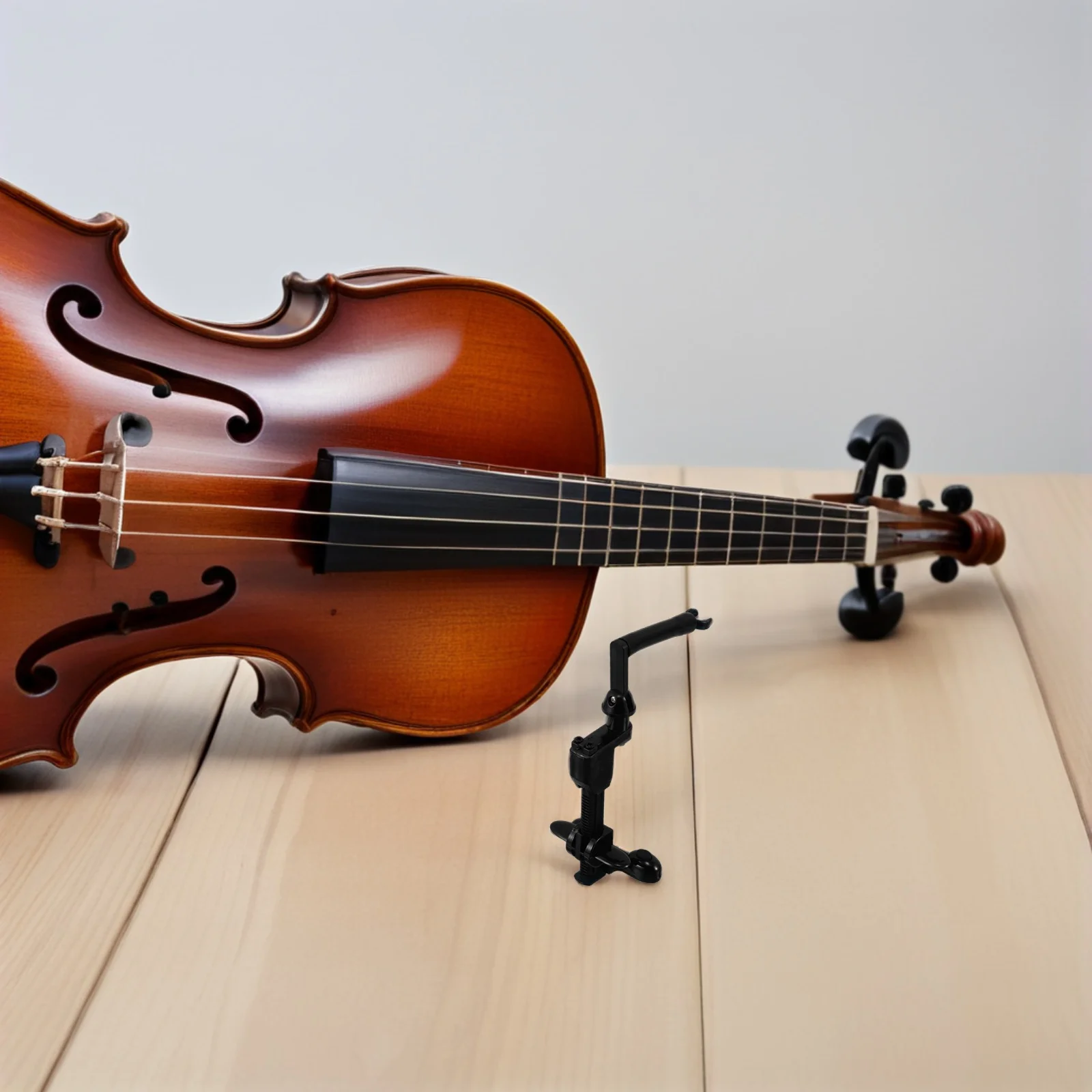 Adjustable Violin Microphone Clip Nonslip Instrument Clamp Secure Fixing Holder Mount for Violinists Performance Practice Audio