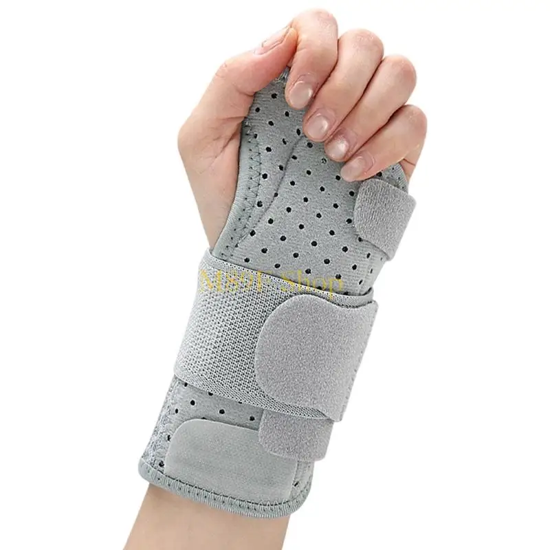 M89F Ergonomic Wrist Brace With Two Sided Aluminum Splints And Mesh Fabric For Recovery for Office And Exercise Gym Activity