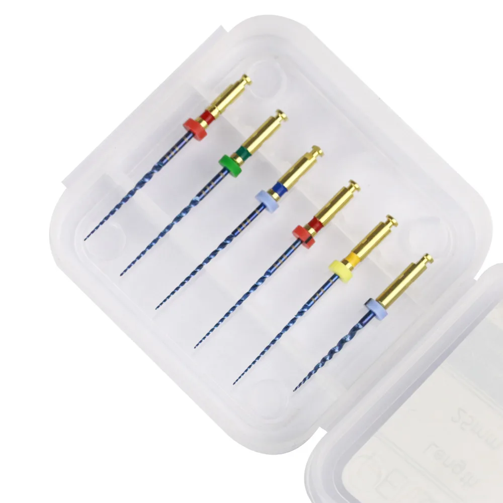 Dental Endodontic Instruments SUP-TOUGH Files CM NITI 25mm Dental Engine Use Files Parallelogram Cross-section Working Part