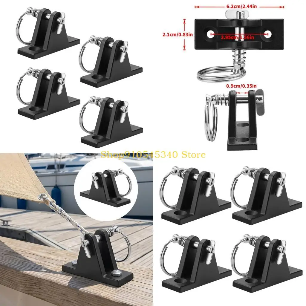 

U2JA Nylon Mounts And Stainless Steel Pins Bimini Top Deck Hinge For Boat Canopy