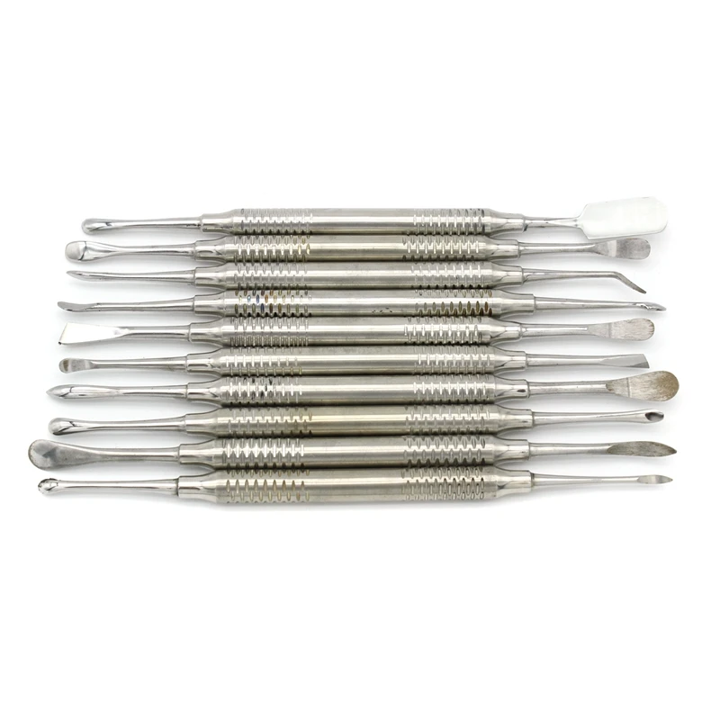 10pcs Double Ends Dental Implant Periosteal Elevator for Reflecting & Retracting Splitter Separator Surgical Tools