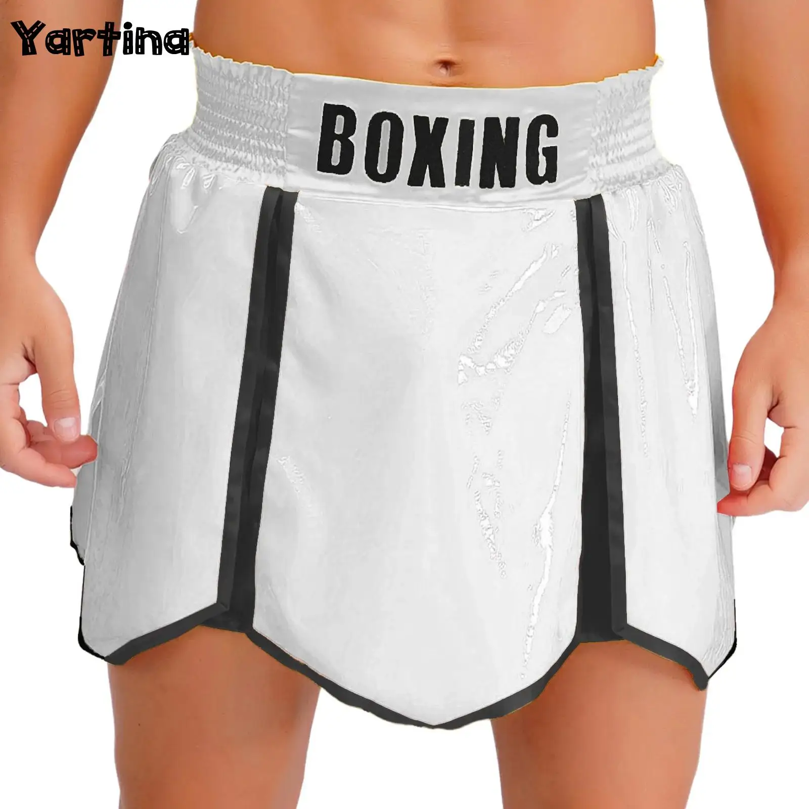 

Men Muay Thai Shorts Boxing Shorts Thailand Martial Arts Training Boxing Fight Shorts Kickboxing Gym Pants Kickboxing Shorts