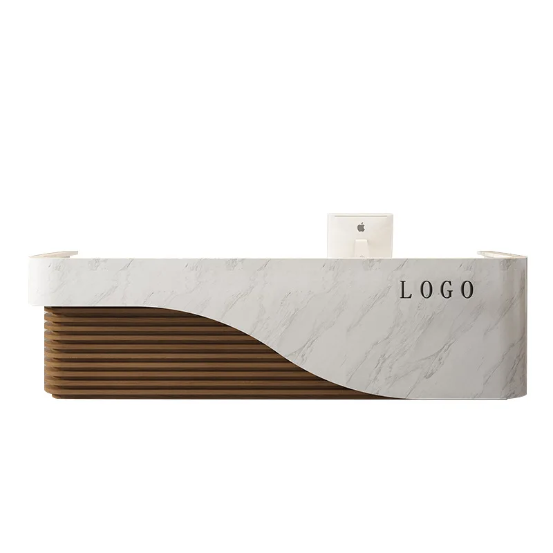 Modern simple beauty salon health club commercial bar table store checkout page company front desk hotel reception desk