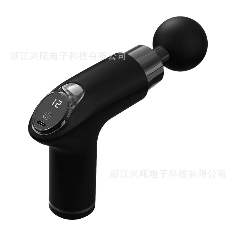 안마기 Mini Fascia Massage Gun LCD Style Portable Muscle Relaxation Meridian Massage Sports Fitness Instrument Gun 