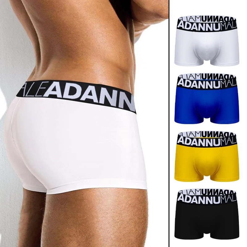 4 Color Cotton Boxers Underwear Sport Boxer Shorts Men's panties Underpants Boxer Para Hombre