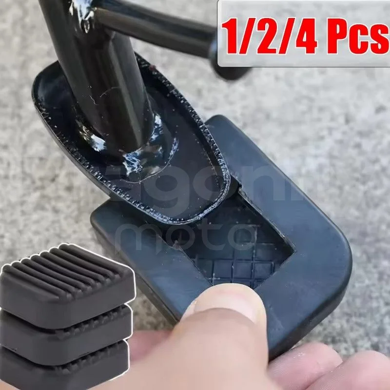 

1/2/4Pcs Motorcycle Footrest Pad Soft Rubber Pad For Scooter Base Plate Anti-slip Pads Motorcycle Base Bracket Extension Foot