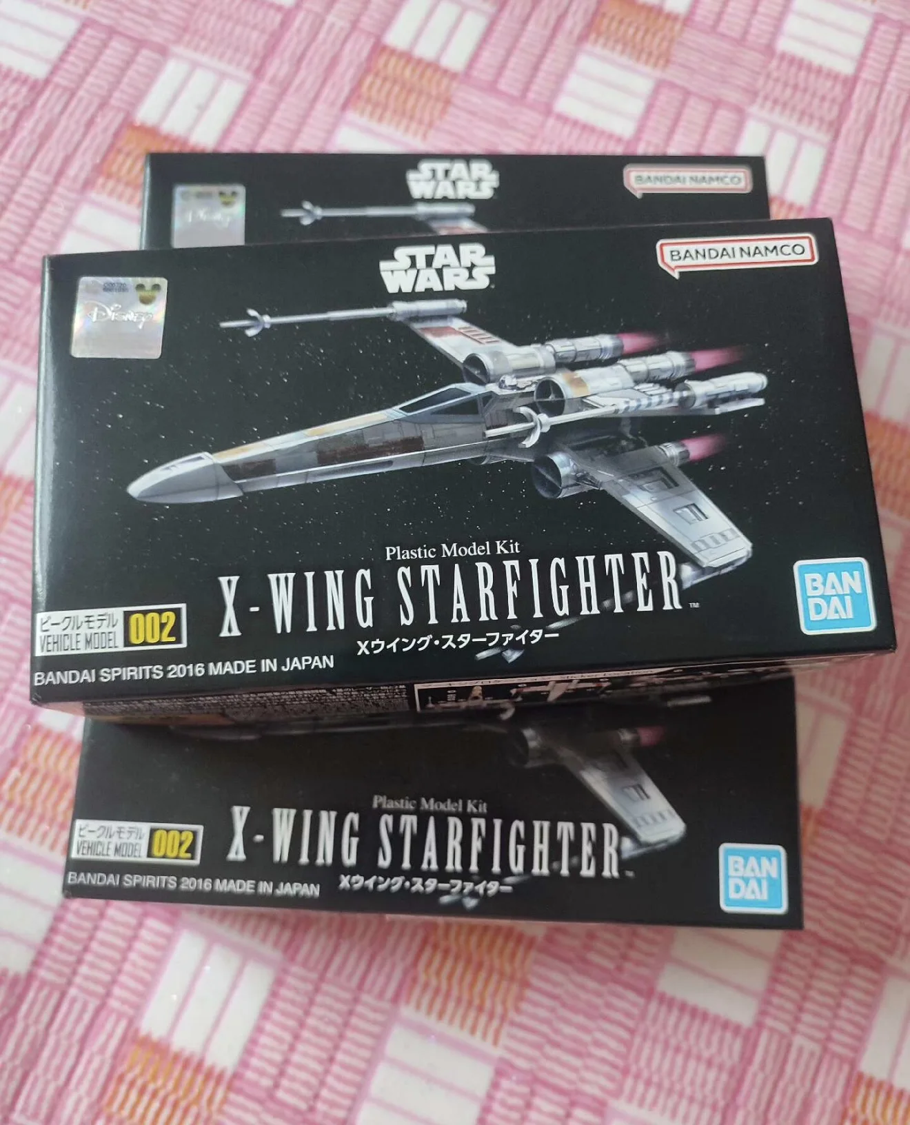 Bandai Original STAR WARS Anime X-WING STARFIGHTER Action Figures Miniature Collectible Model Ornaments Toys Gifts for Kids view 5