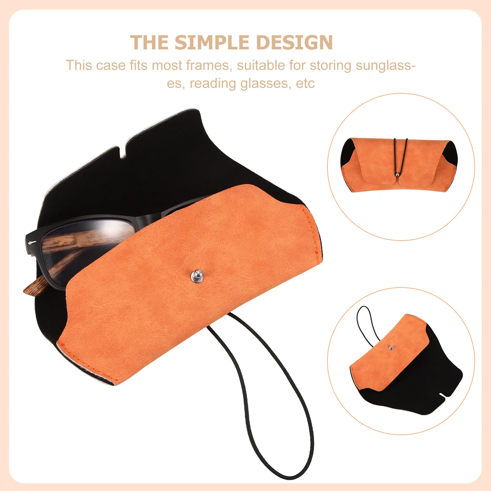 

2Pcs Sunglasses Case Portable Glasses Storage Box Protective Eyeglass Holder Suitable for Most Frames Sunglasses Reading