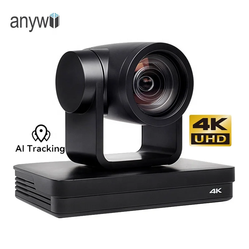 Anywii 4k Face Track Auto Framing Vergaderruimte Webcam 12x Zoom Videoconferentiecamera Auto Tracking Ptz Conferentiecamera