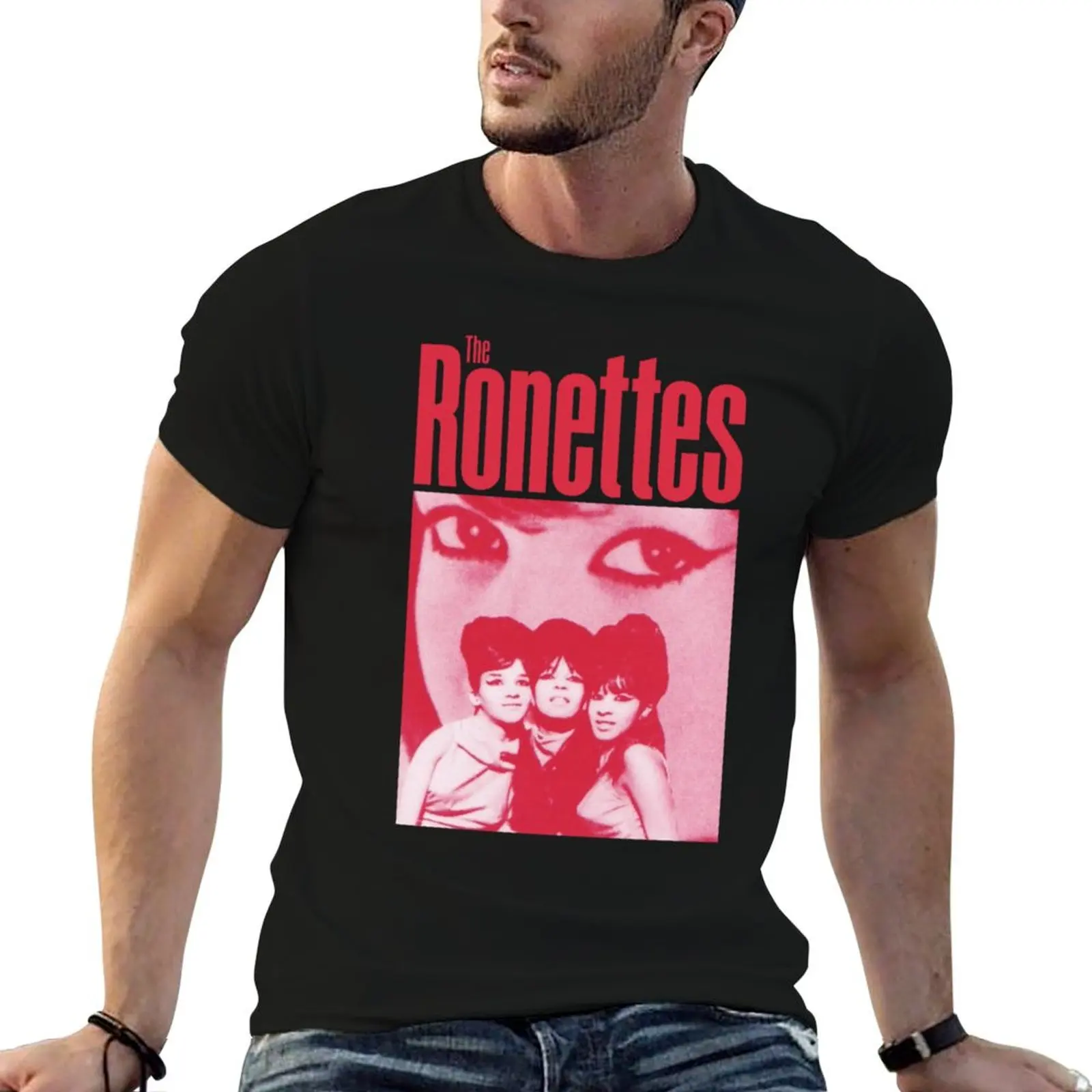 THE RONETTES T-Shirt sweat graphic t shirt vintage summer tops street wear mens graphic t-shirts big and tall