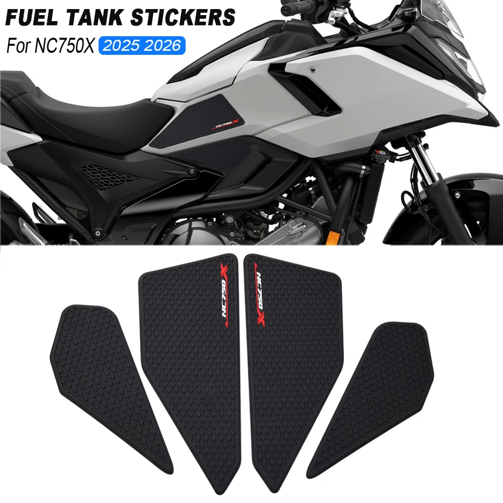 New Motorcycle Non-slip Side Fuel Tank Stickers Waterproof Pad Rubber Sticker For Honda NC750X nc750x 2026 2025