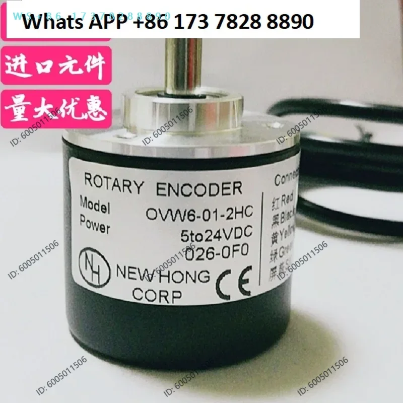Original NEMICON Rotary Encoder OVW6-01-2HC OVW6-01-2HT OVW-01-2MD 100P/R 6mm Shaft Incremental Encoder for CNC Motor