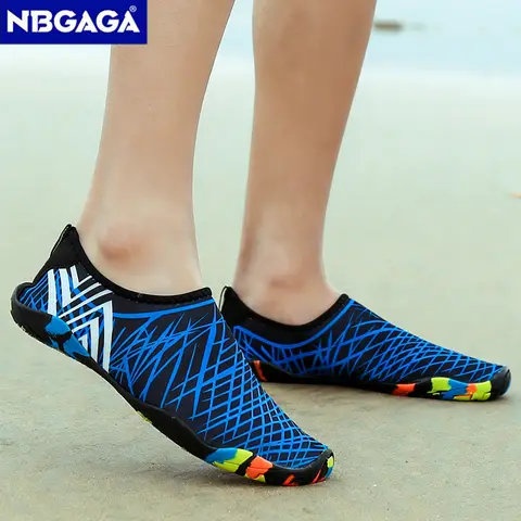 Unisex Couple Outdoor Water Shoes Barefoot Quick-Dry Aqua Socks for Men Women Non-Slip Lightweight Beach Swim Surf Diving