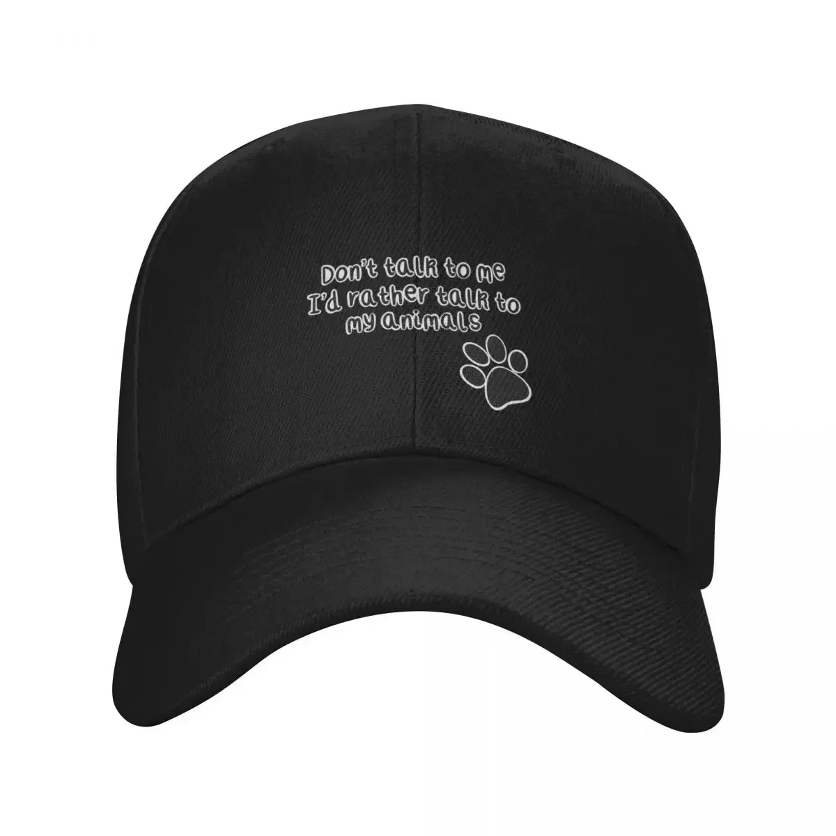 New Don’t Talk To Me I’d Rather Talk To My Animals Baseball Cap Sailor Cap For Men Foam Party Hat Fashionable Hats For Women