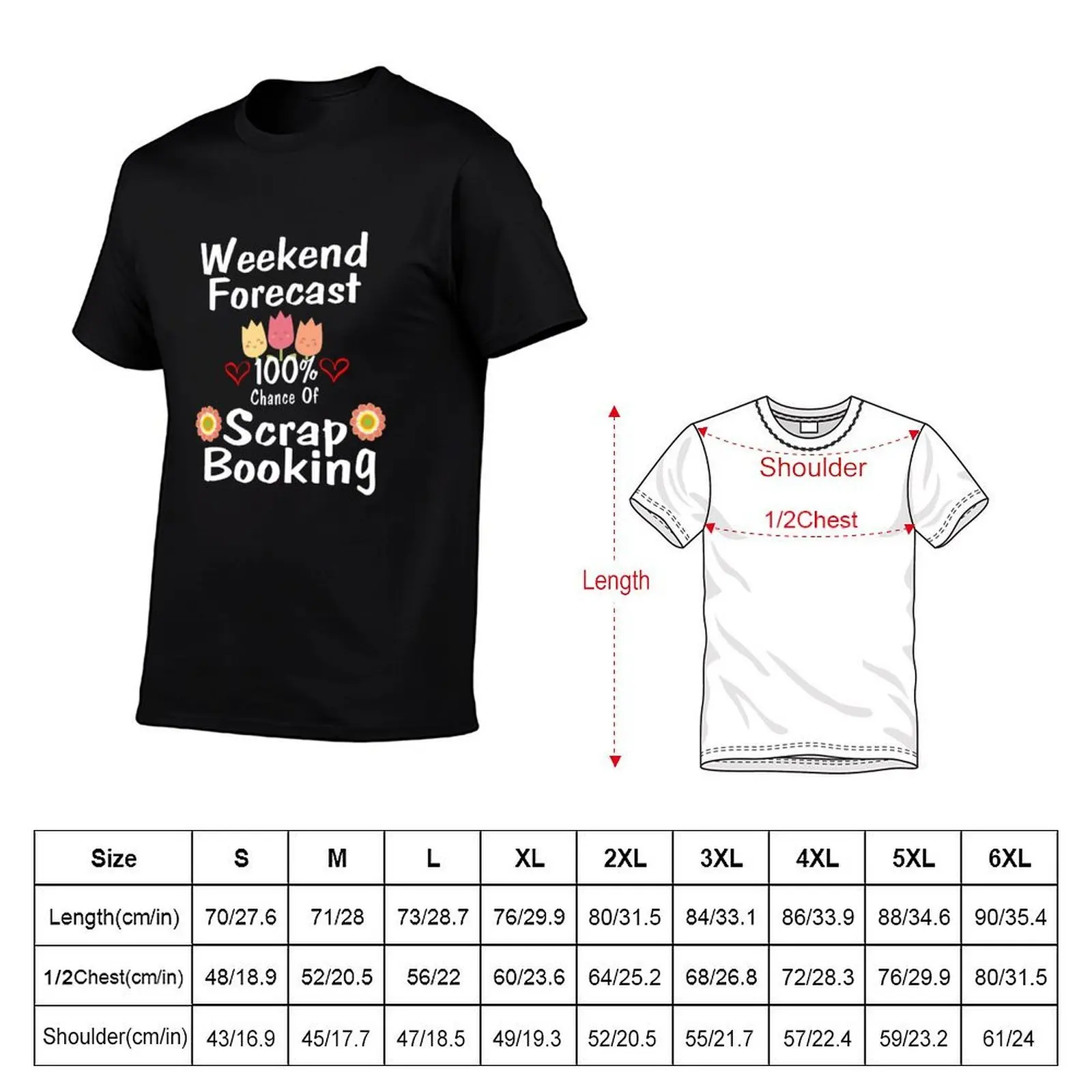 Funny Scrapbooking Tee 100 Percent Chance of Scrapbooking T-Shirt graphic t shirts summer top compression shirt men
