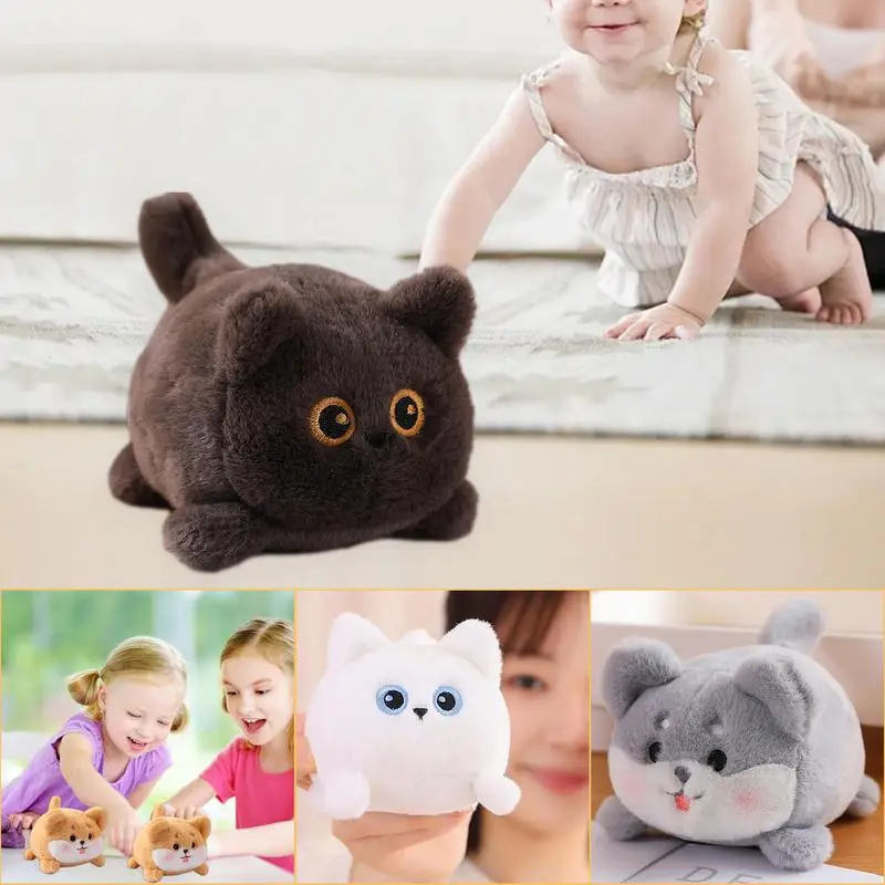 Wag Tail Animal Plush Pull String Plush Stuffed Animal Odorless Soft Shaking Tail Plush Creative Companion Animal Toy For Kids