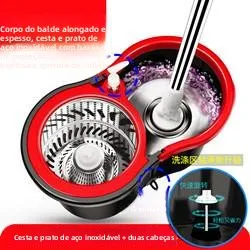 高品質回転式手洗い不要ほうき、厚みのあるダブルドライブ、八の字型バケツ、手動圧搾式ほうき棒、家庭用