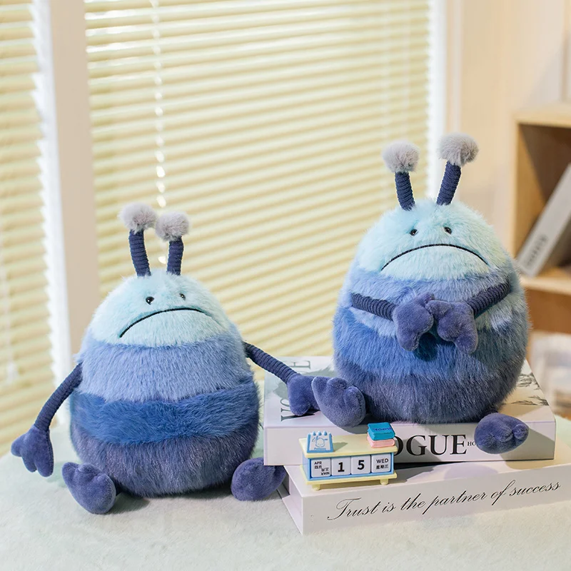 Muñeco monstruo azul, muñeco de peluche alienígena divertido, juguete bonito para decoración del hogar, regalo para niños y niñas, regalo para el Día de los niños, regalos de cumpleaños para amigos